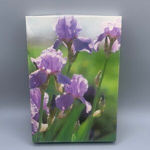 1984 Current Iris Sculpture Embossed Stationery Paper Sheets and Envelopes
